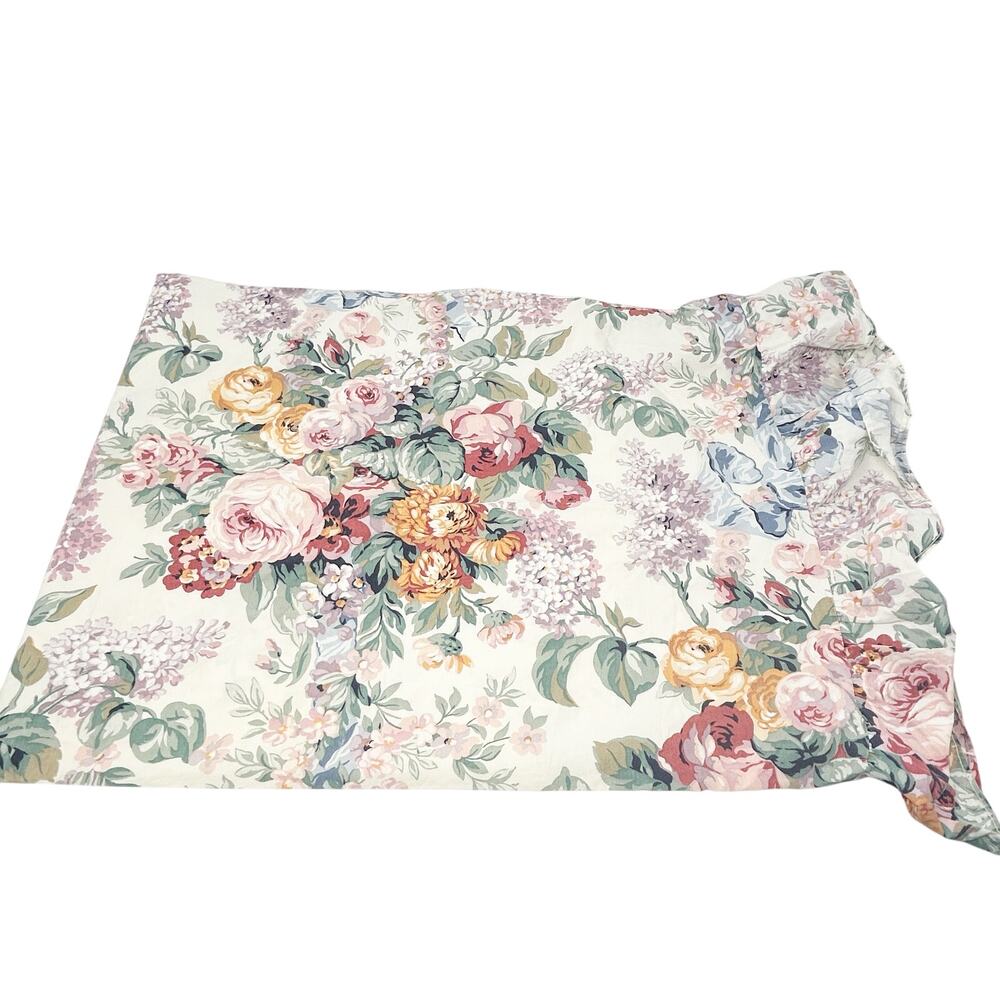 Lauren‎ Ralph Lauren Vintage VTG Cottagecore Allison Floral Standard Pillowcase